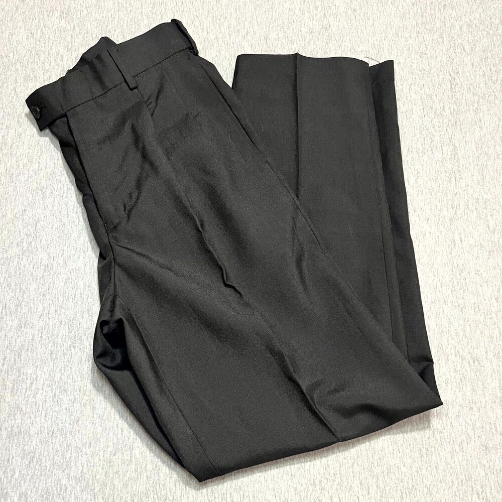 LOUIS MARTIN EXPANDABLE Gray Dress Pants Sz 30 WATER REPELLANT Wool Blend NWT